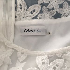 Beautiful Calvin Klein white Dress Women’s Size 10